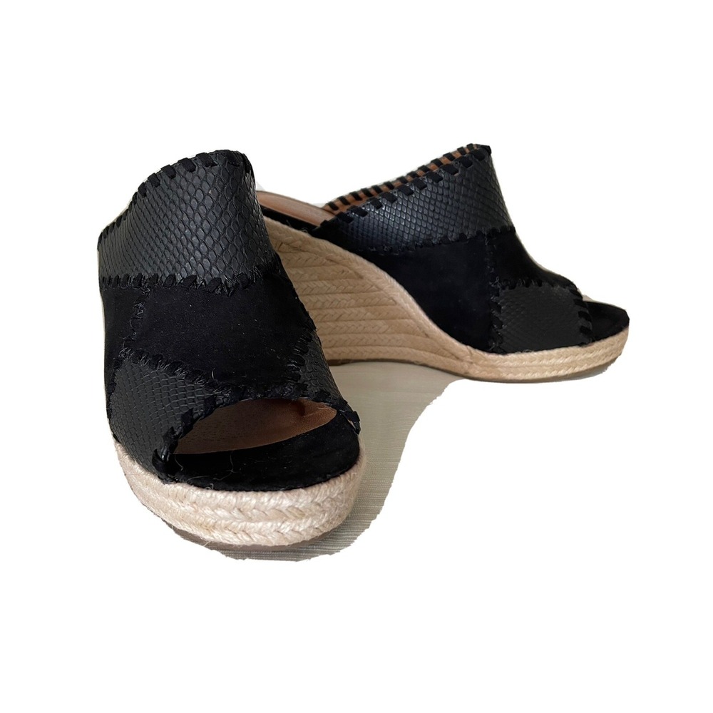 RuffHewn Black Size 8 Espadrille Platform VG cond w/ Box